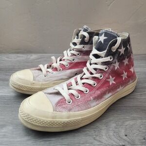 Converse Chuck 70 Casino USA Shoes Size 9 High Top American Flag  Distressed